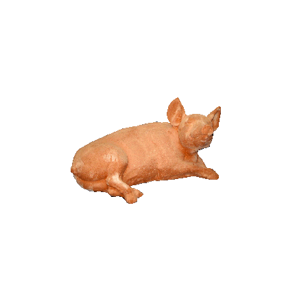 Galestro Terracotta Tierfigur – Maialino Sdraiato – L 28 cm