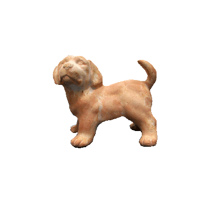 Galestro Terracotta Tierfigur – Cane Dritto – H 15 × L 18 cm