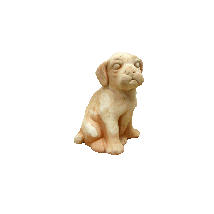 Galestro Terracotta Tierfigur – Cane Seduto – H 20 × L 14 cm