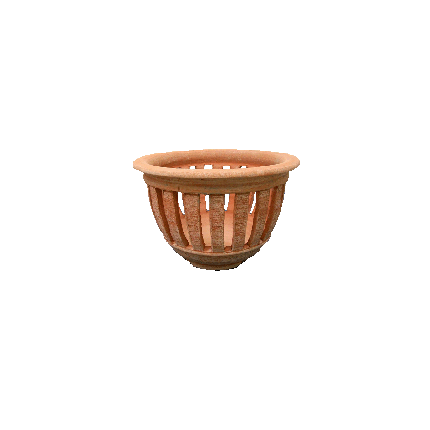 Galestro Terracotta Pflanztopf – Vasotagliato Con Piede Per Orchidea – H 16 × D 25 cm