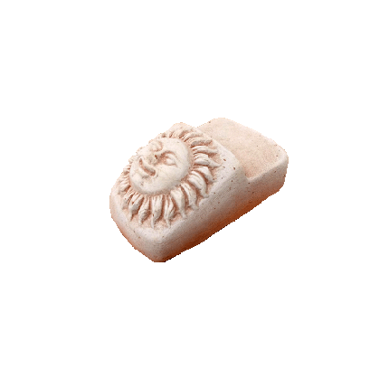 Galestro Terracotta Gartenaccessoire – Piedino Sole – H 5 × D 7 × L 12 cm