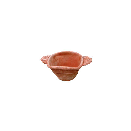 Galestro Terracotta Pflanztopf – Vaso Quadro Girasoli – H 9 × D 14 × L 14 cm