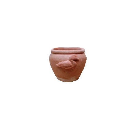 Galestro Terracotta Pflanztopf – Ciotola Quadra Alta Con Papera – H 11.5 × D 14 × L 14 cm