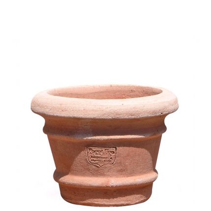Impruneta Terracotta, Vasetto Orlini, kleiner Pflanztopf, Blumentopf