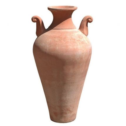 Impruneta Terracotta, Anfora con Anse a Ricciolo, Amphore mit Lockengriffen, Vase, alto, liscio