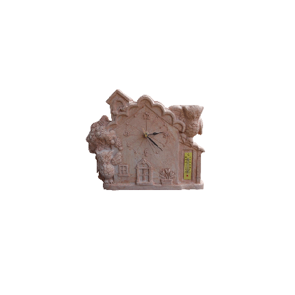 Galestro Terracotta Terracotta-Uhr – Orologio Casa Dei Gufi – H 30 × L 38 cm