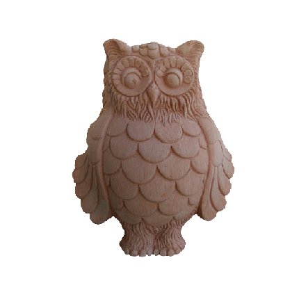 Galestro Terracotta Terracotta-Dekoration – Gufo Da Parete – H 28 × D 22 cm