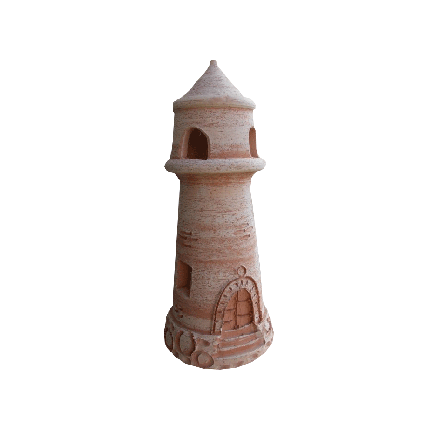 Galestro Terracotta Leuchte – Faro Per Illuminazione – H 35 × D 15 cm