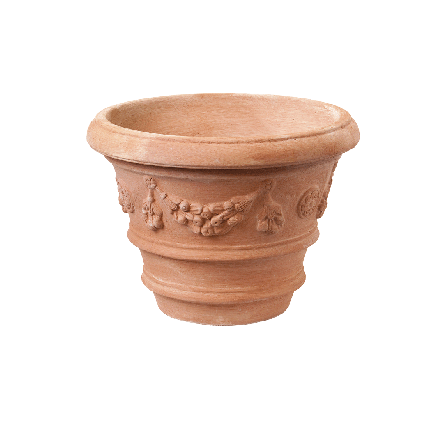 Galestro Terracotta Pflanzgefäß – Conca Festonata