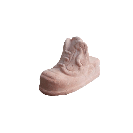 Galestro Terracotta Gartenaccessoire – Piedino Scarpa – H 0.8 × D 15 cm