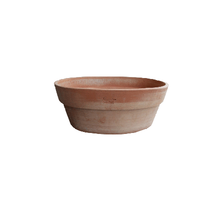Galestro Terracotta Ovales Pflanzgefäß – Ovale Liscio – H 24 × D 31 × L 55 cm