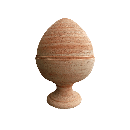 Galestro Terracotta Terracotta-Dekoration – Pigna Liscia Con Base