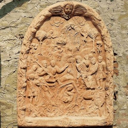 Impruneta Terracotta, Bassorilieve di Montauto, Flachrelief, Wandbild, Dekoration