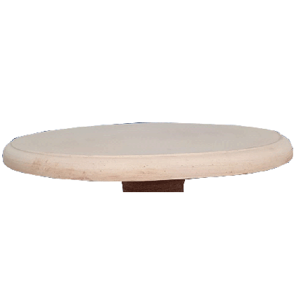 Galestro Terracotta Dekorationsgefäß – Piano Per Tavolo Alto E Basso – H 4 × D 60 cm