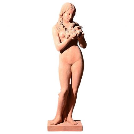 Impruneta Terracotta, Primavera Donatello Gabbrielli, Frauen-Statue "Frühling", Gartendekoration, Figur