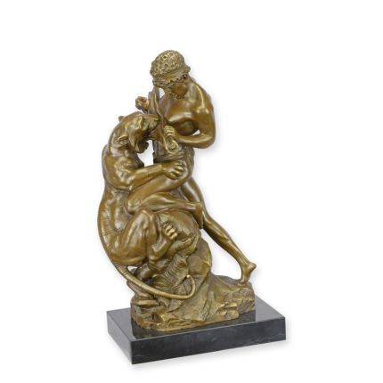 A BRONZE SCULPTURE CALLED "THE STRUGGLE FOR LIFE"