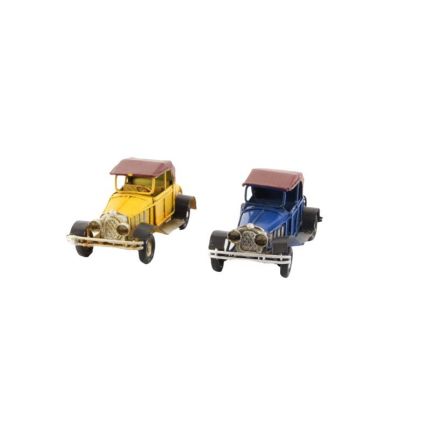 2er-Set Miniatur-Autos, Oldtimer, Blechmodel, A PAIR OF TIN OLDTIMER MODELS