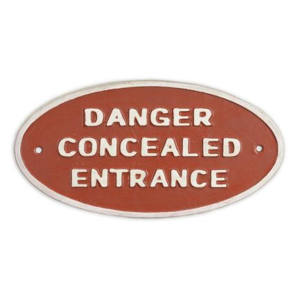 Schild aus Gusseisen, A CAST IRON OLDER & WISER SPEED SHOP" PLAQUE"