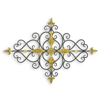 Eisen-Wandbild Ornamente, AN IRON ORNAMENTAL WALL DECOR