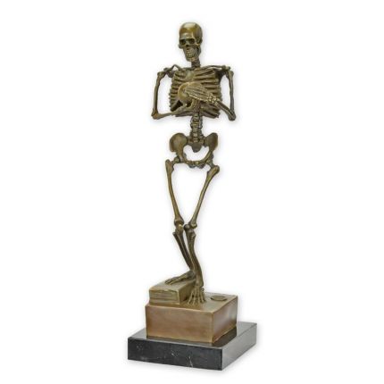 Bronzefigur "Nachdenklicher Tod", A BRONZE SCULPTURE CALLED "DEATH CONTEMPLATIN"