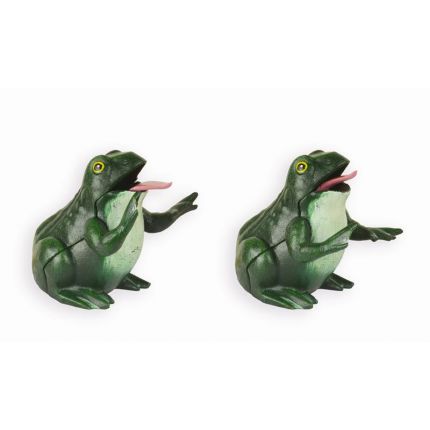
Spardose Frosch aus Gusseisen, A CAST IRON FROG MECHANICAL BANK
