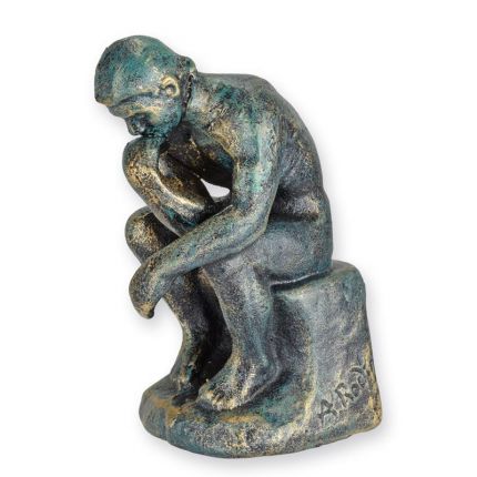 Gusseisenfigur "Der Denker", A CAST IRON SCULPTURE OF THE THINKER