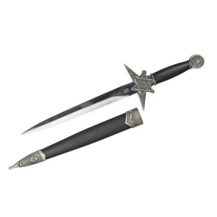 A MASONIC DAGGER - ANTIQUE SILVER