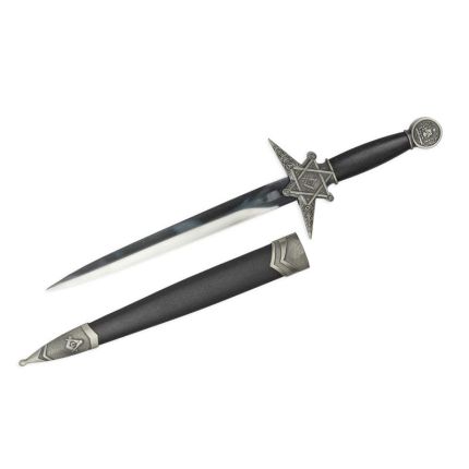 A MASONIC DAGGER - ANTIQUE SILVER