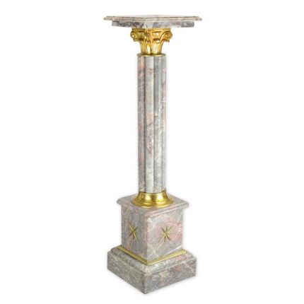 Marmorsäule mit Goldverzierungen, A MARBLE COLUMN - MIXED PURPLE