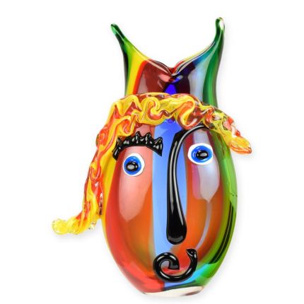 Glasvase im Murano-Stil, A MURANO STYLE ABSTRACT GLASS VASE