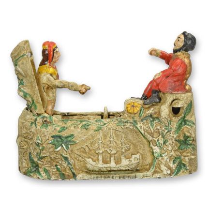 Spardose aus Gusseisen