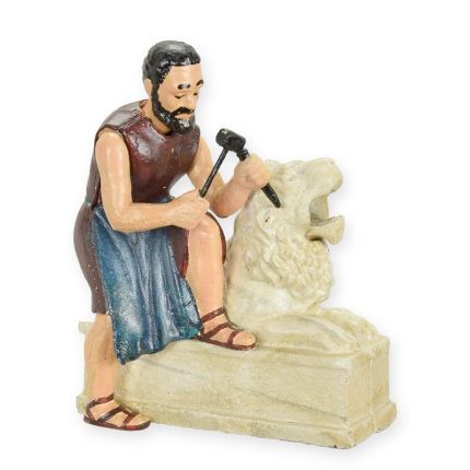 Gusseisen-Spardose Steinmetz, mechanisch