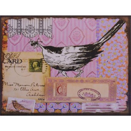 Wandbild aus Zinn, TIN PLAQUE