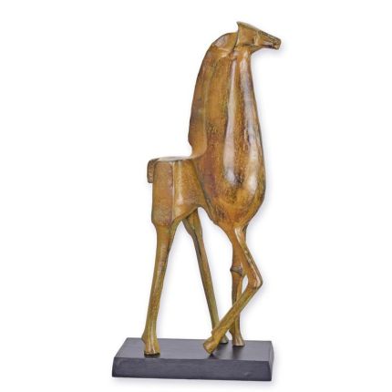 #A MODERNIST ALUMINIUM SCULPTURE OF A GIRAFFE