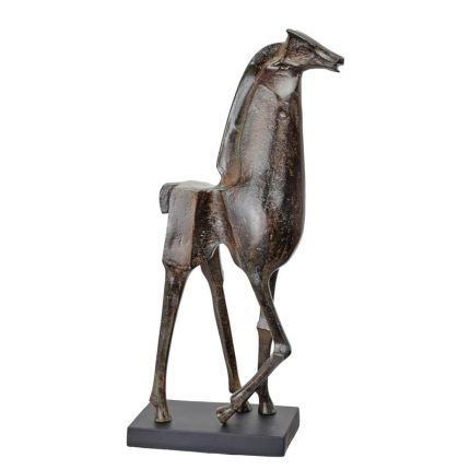 #A MODERNIST ALUMINIUM SCULPTURE OF A GIRAFFE