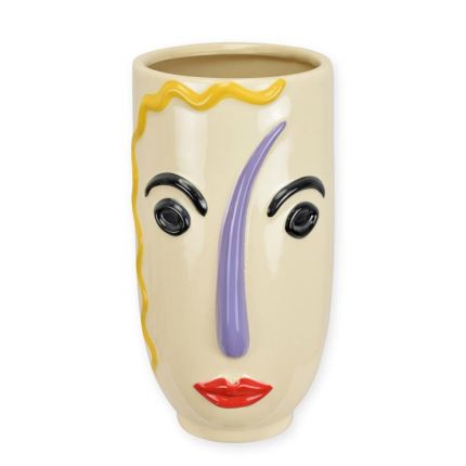 Porzellanvase, Gesichtsvase, Blumenvase, Höhe 30,2 cm