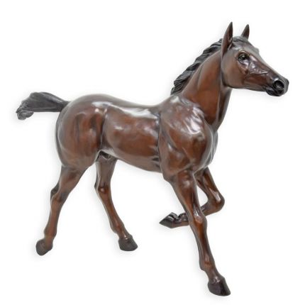 Bronzefigur Fohlen, A BRONZE SCULPTURE OF A FOAL
