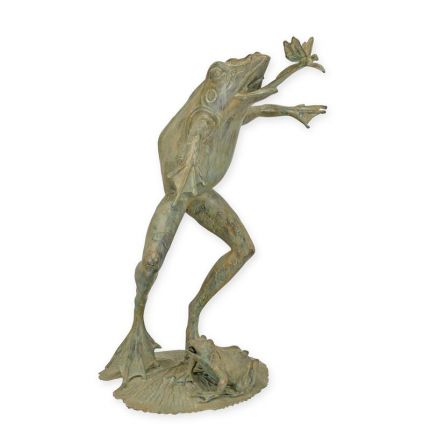 Brunnenfigur Frosch - Bronze - Höhe 73 cm