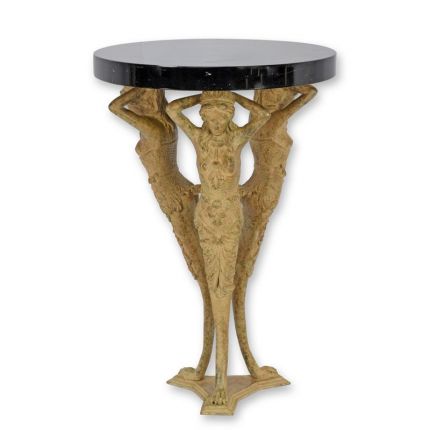 A BRONZE SIDE TABLE