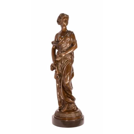 #A BRONZE SCULPTURE OF THE PERSONIFICATION OF WINTER
