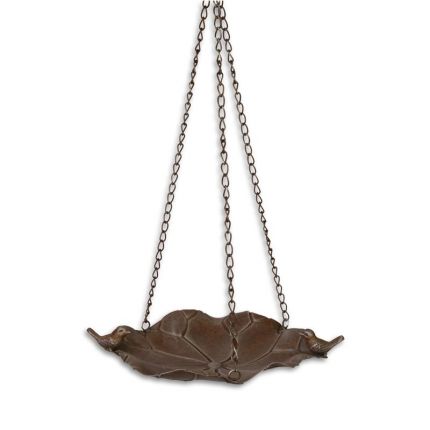 Vogelbad zum Aufhängen aus Eisen, A HANGING IRON BIRD BATH