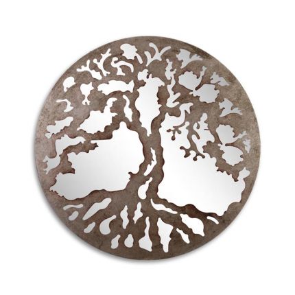 Spiegel mit Lebensbaum, Eisen, AN IRON TREE WALL MIRROR