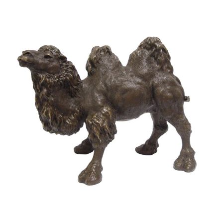 #A BRONZE SCULPTURE OF A BACTRIAN CAMEL