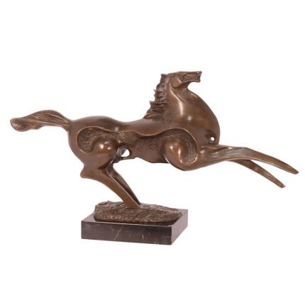 Bronzefigur Pferd - L. 49 cm - moderne Form