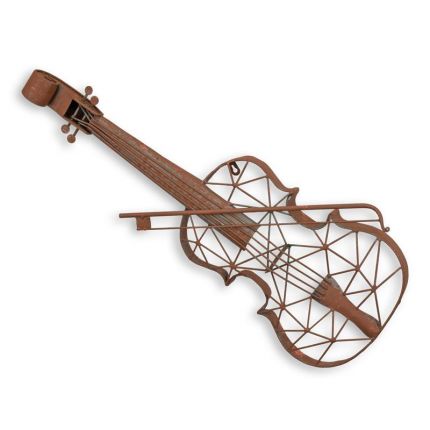Wanddekoration Violine - L. 75 cm - Eisen