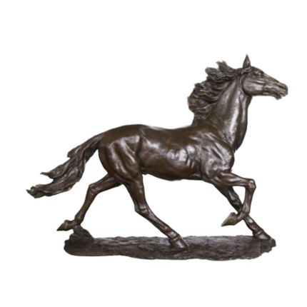 #LARGE BRONZE RUNNING HORSE