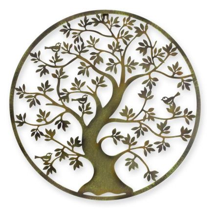 Wanddekoration Lebensbaum aus Eisen, AN IRON TREE OF LIFE WALL DECOR