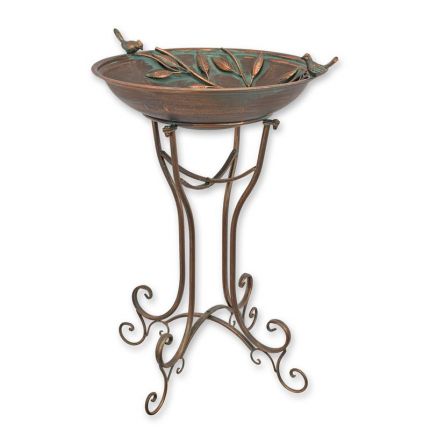 AN IRON BIRD BATH