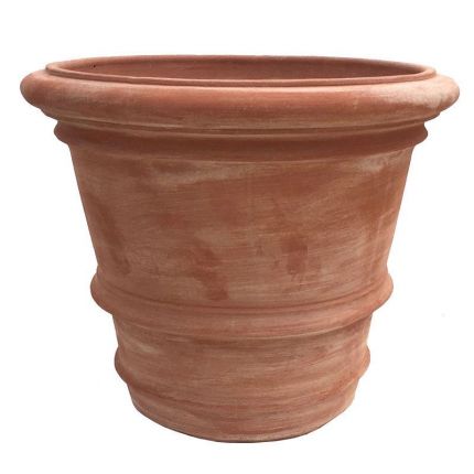 Galestro Terracotta, Conca Classica Toscana, klassischer runder Pflanztopf, Blumentopf, Becken