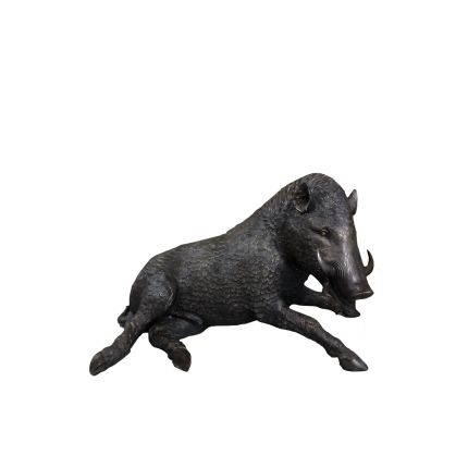 Bronze Figur, Wildschwein, Keiler, Tierfigur, Figur, Bronzefigur